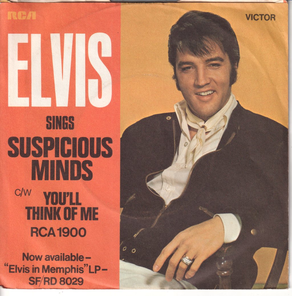 Elvis Presley - Suspicious Minds - 7 Inch