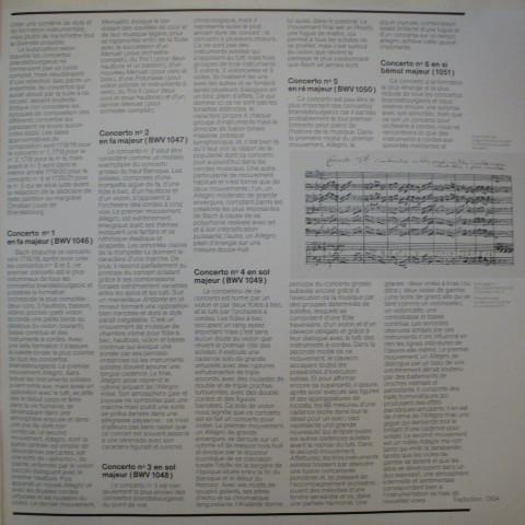 Linde-Consort - Bach Die Brandenburgischen Konzerte / The Brandenburg Concertos / Les Concertos Brandenbourgeois - Double Lp