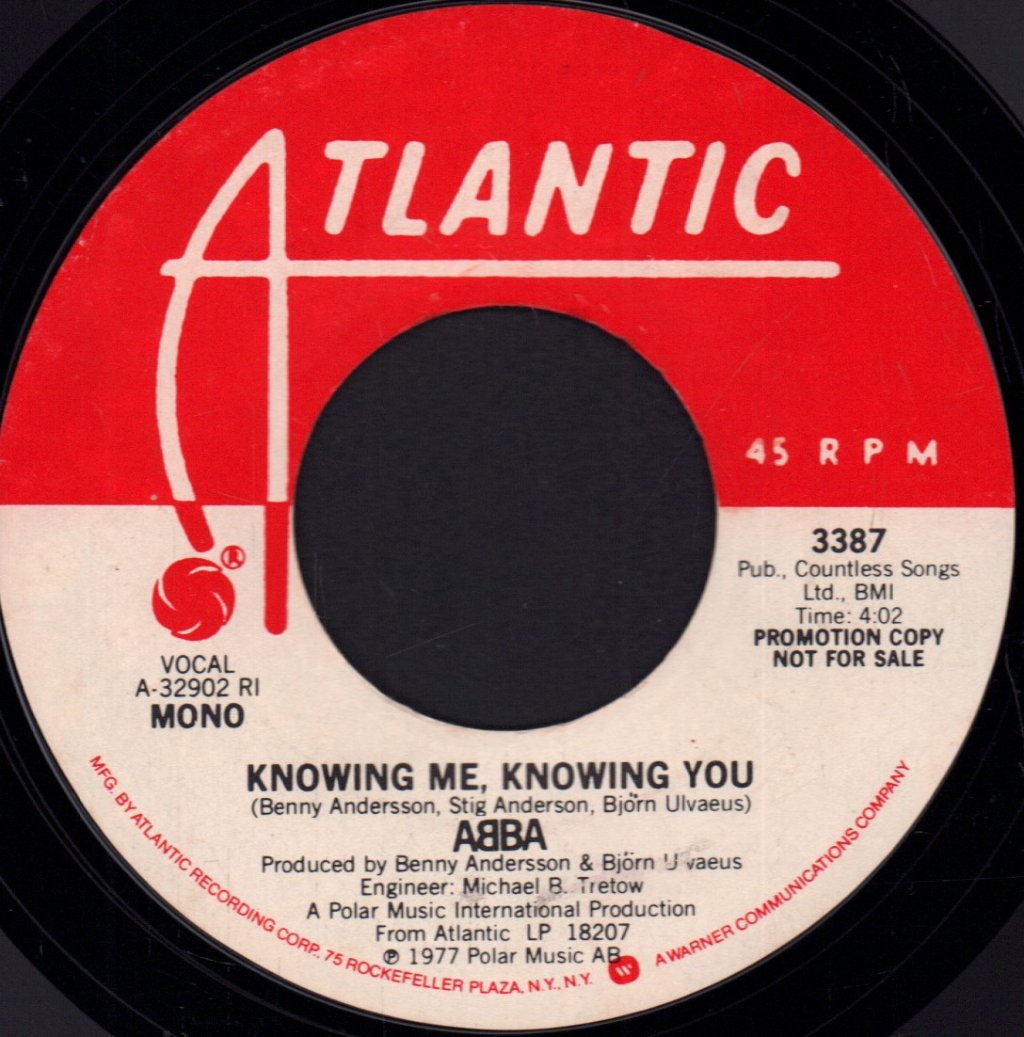 ABBA - Knowing Me, Knowing You - 7 Inch