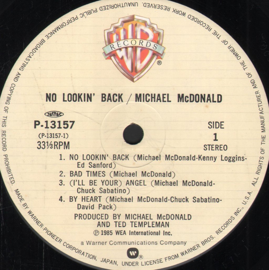 Michael McDonald - No Lookin' Back - Lp