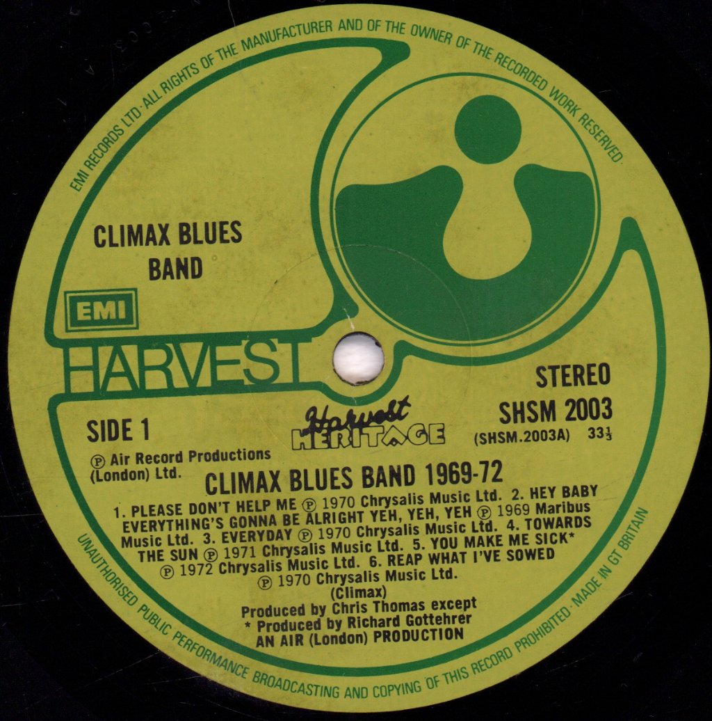Climax Blues Band - 1969-1972 - Lp