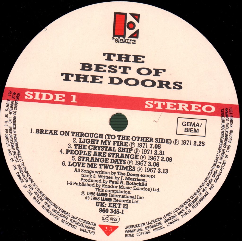 Doors - Best Of - Double Lp