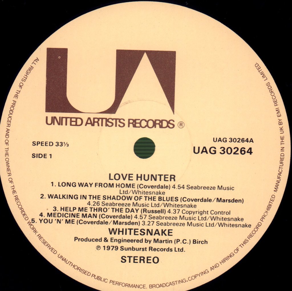 Whitesnake - Lovehunter - Lp
