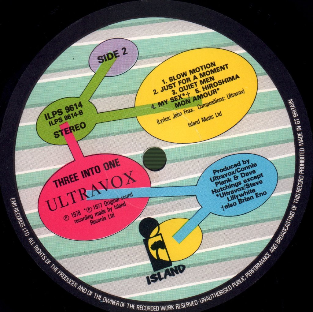 Ultravox - Three Into One - Lp