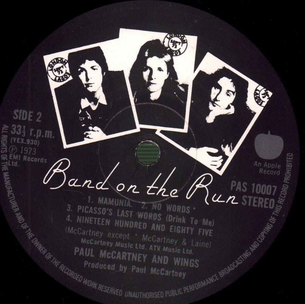 Paul McCartney And Wings - Band On The Run - Lp