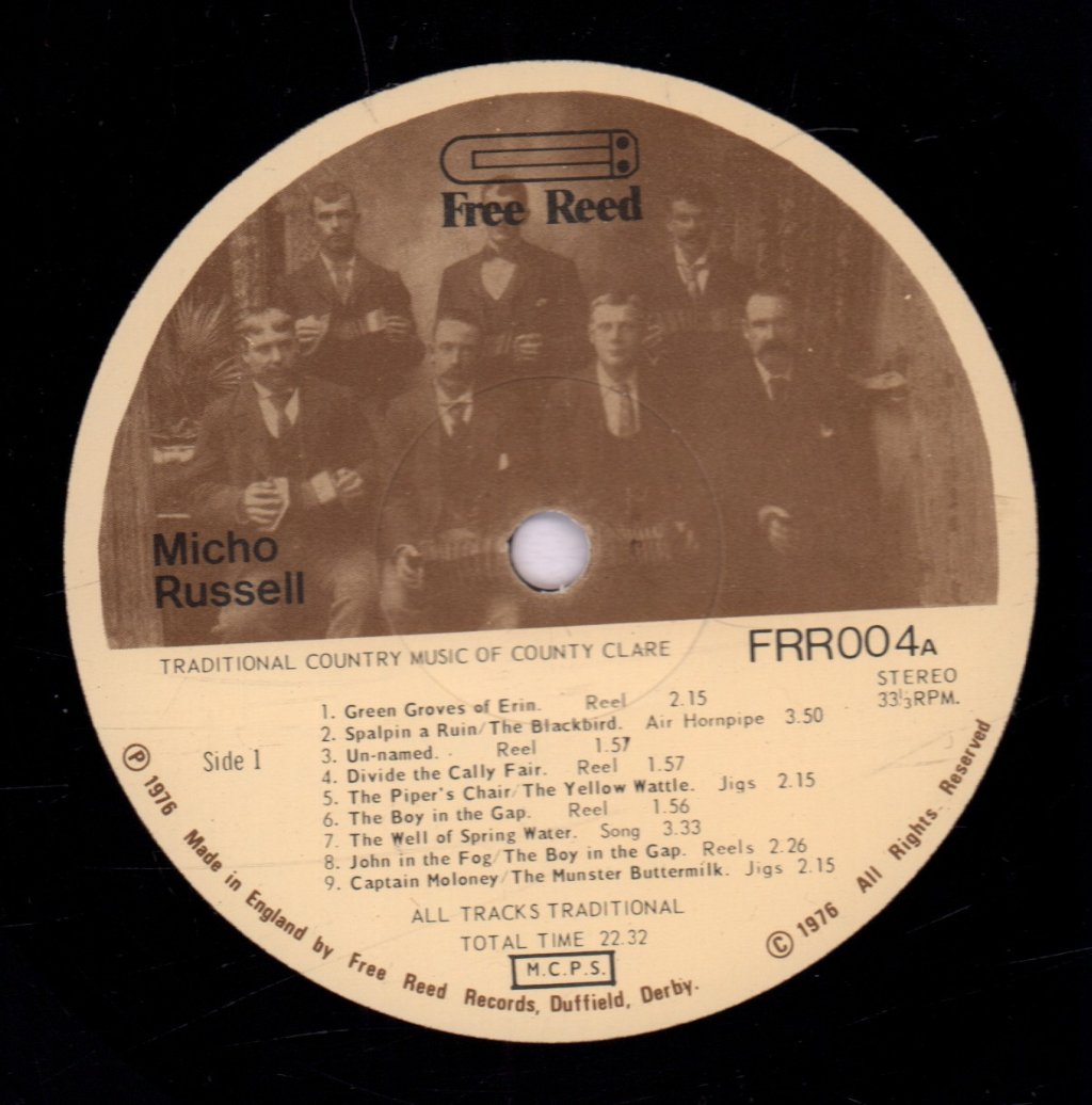 Micho Russell - Traditional Country Music Of County Clare - Lp