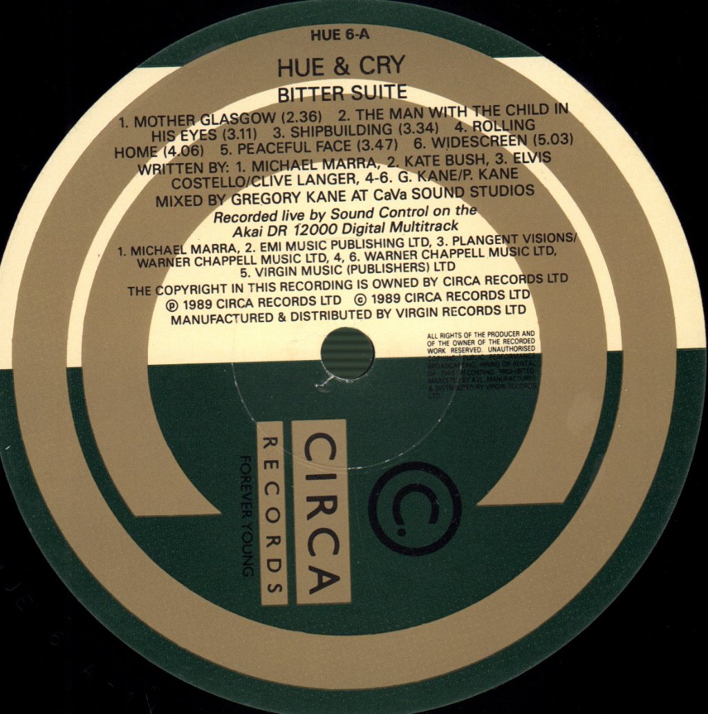 Hue And Cry - Bitter Suite - Double Lp