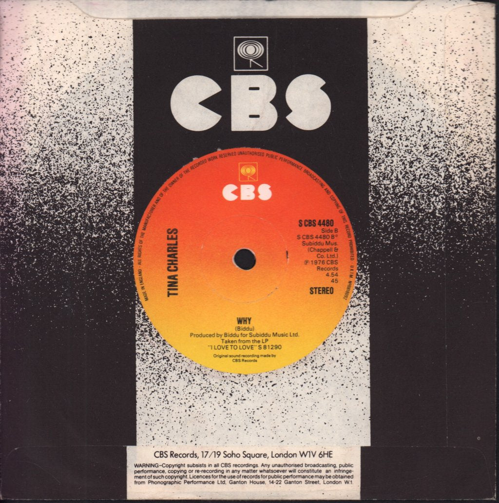 Tina Charles - Dance Little Lady Dance - 7 Inch