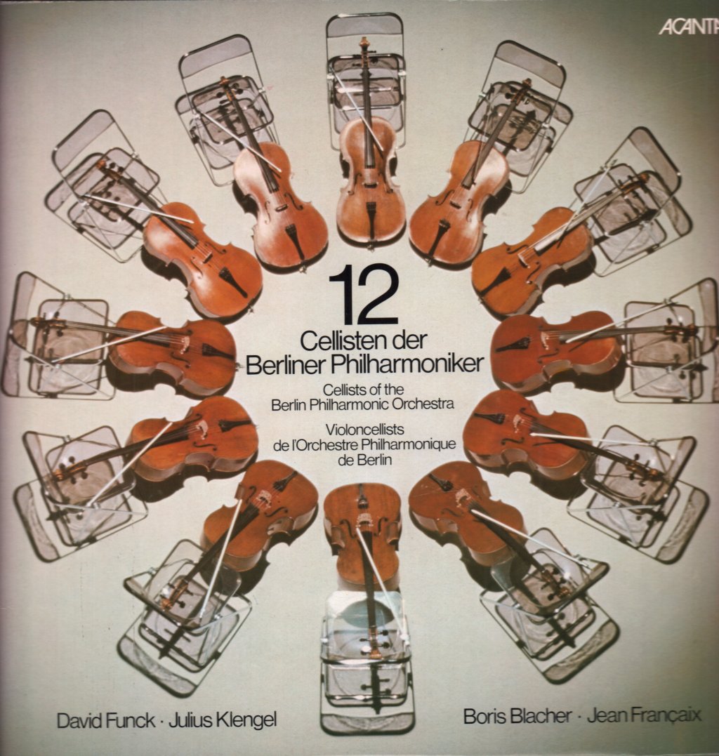 david funck julius klengel boris blacher jean francaix - 12 Cellisten Der Berliner Philharmoniker - Lp
