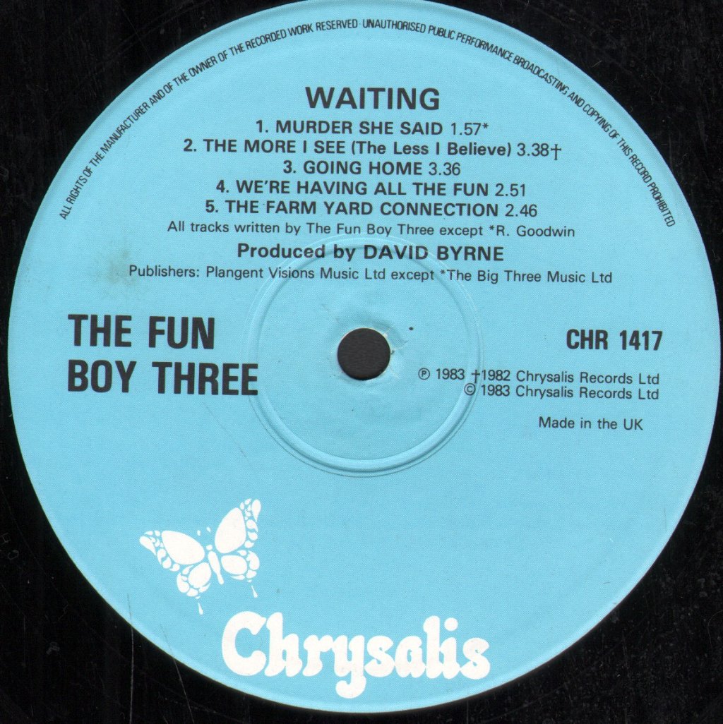 Fun Boy Three - Waiting - Lp