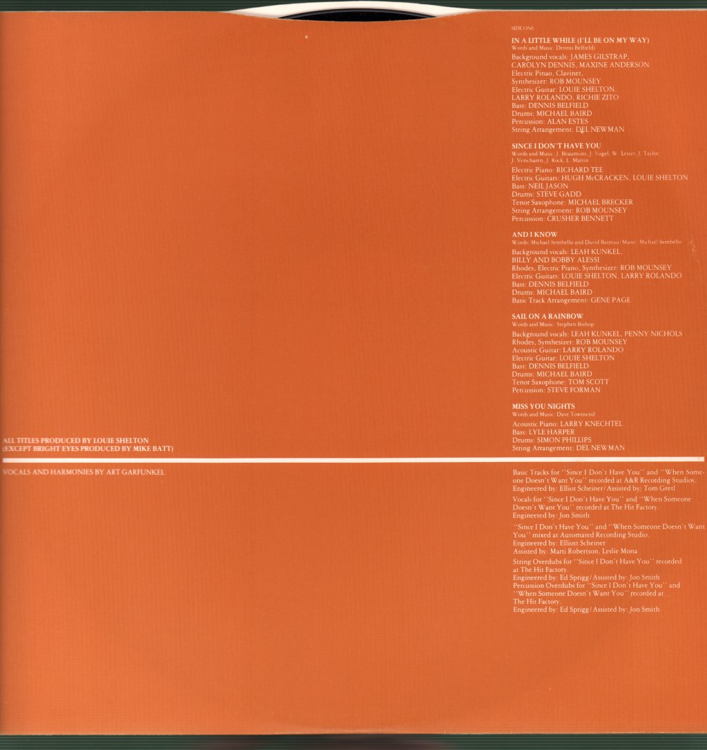 Art Garfunkel - Fate For Breakfast - Lp