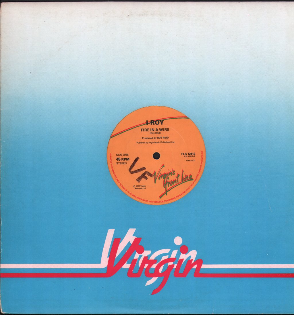 I Roy - Fire In A Wire - 12 Inch