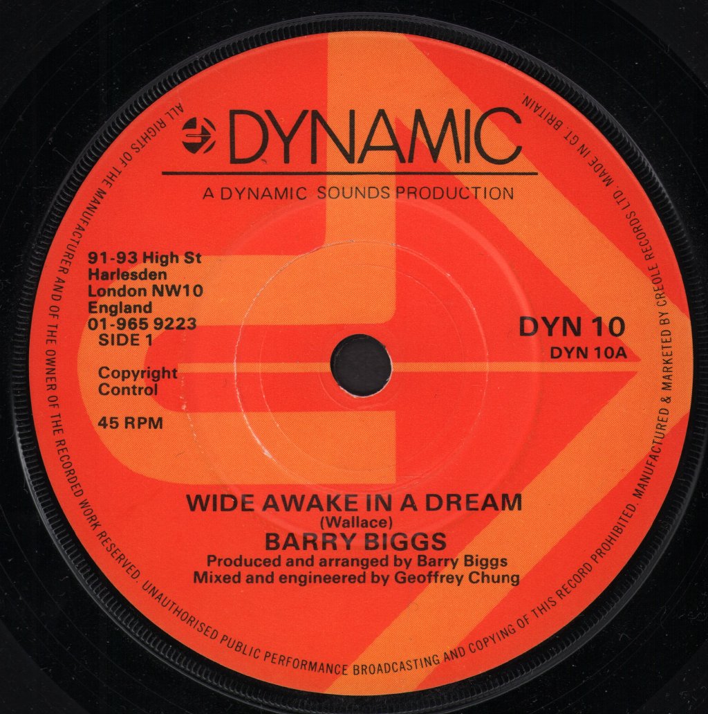 Barry Biggs - Wide Awake In A Dream - 7 Inch