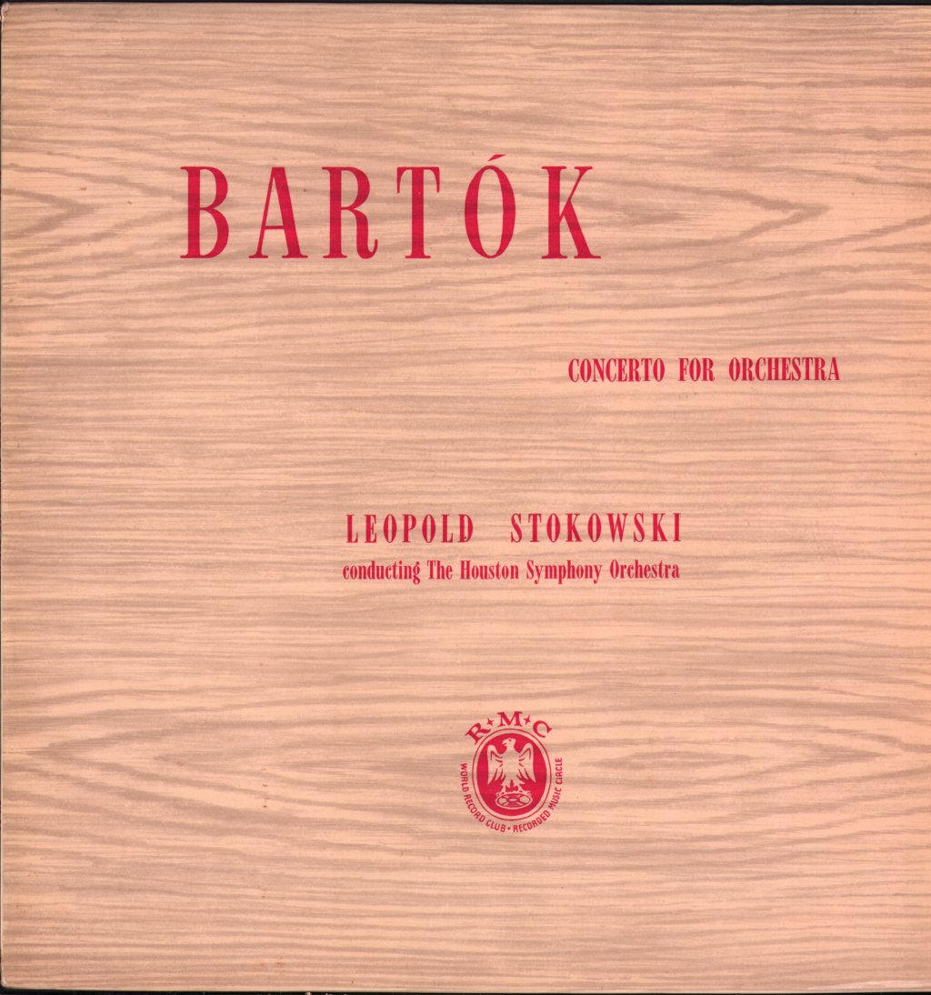Leopold Stokowski / Houston Symphony Orchestra - Bartok - Concerto for Orchestra - Lp