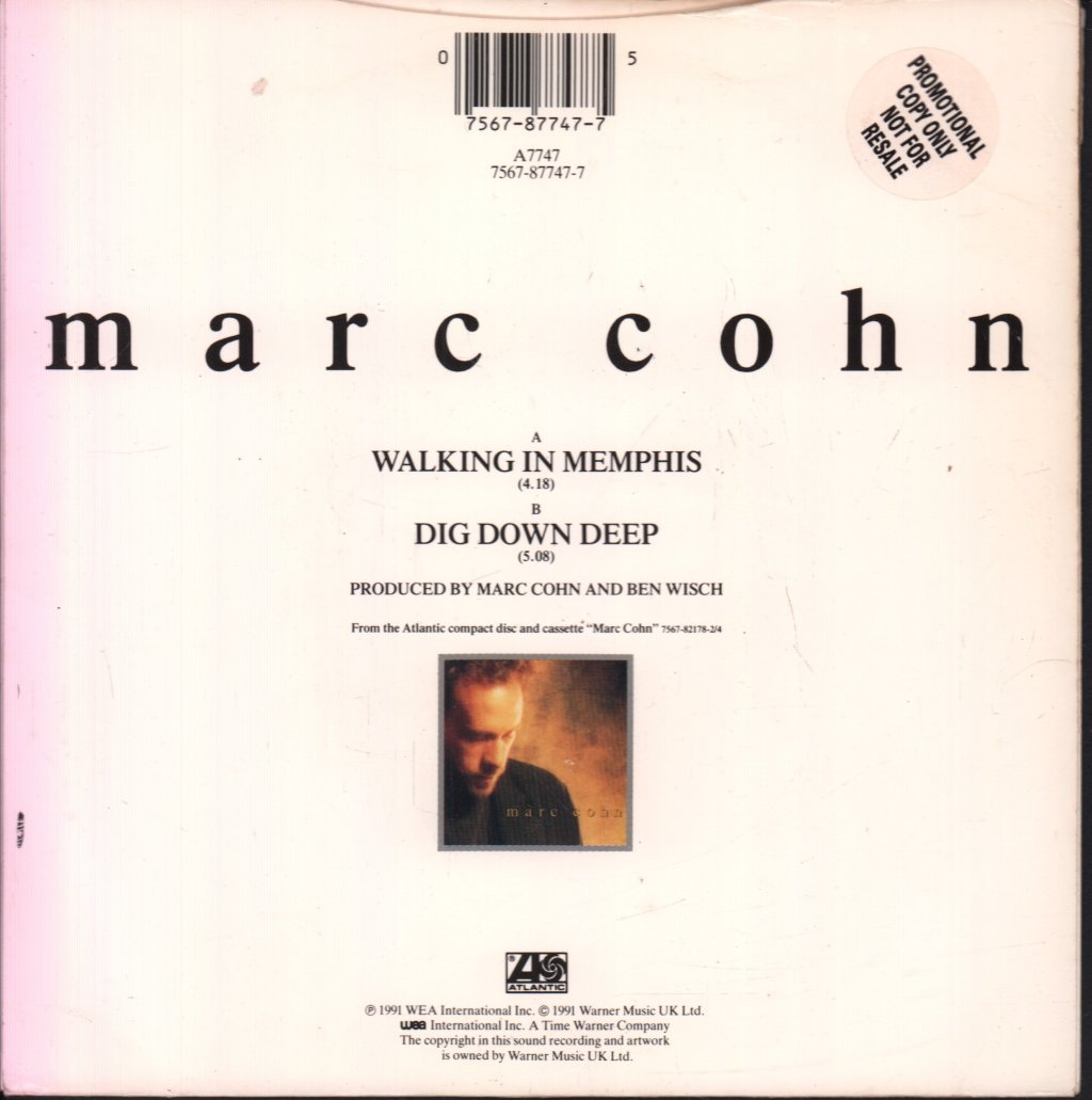 Marc Cohn - Walking In Memphis - 7 Inch