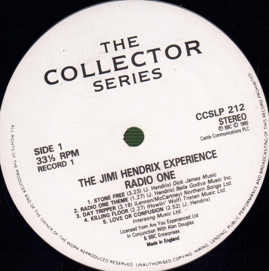 Jimi Hendrix Experience - Radio One - Double Lp