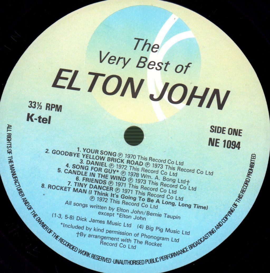 Elton John - Very Best Of - Lp