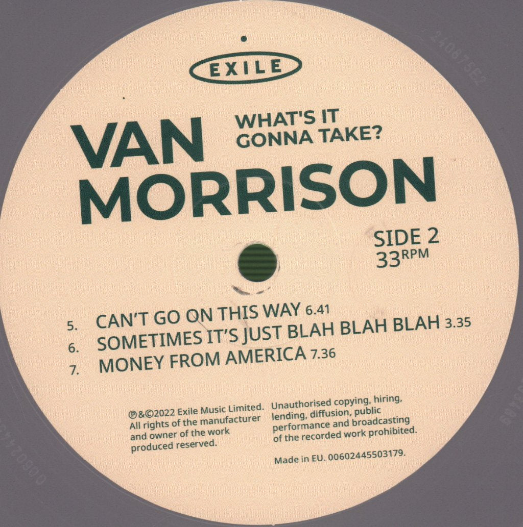 Van Morrison - What's It Gonna Take? - Double Lp