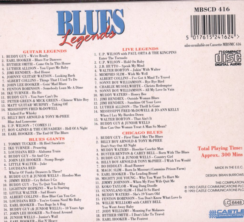 Various Artists - Blues Legends - Cd Set