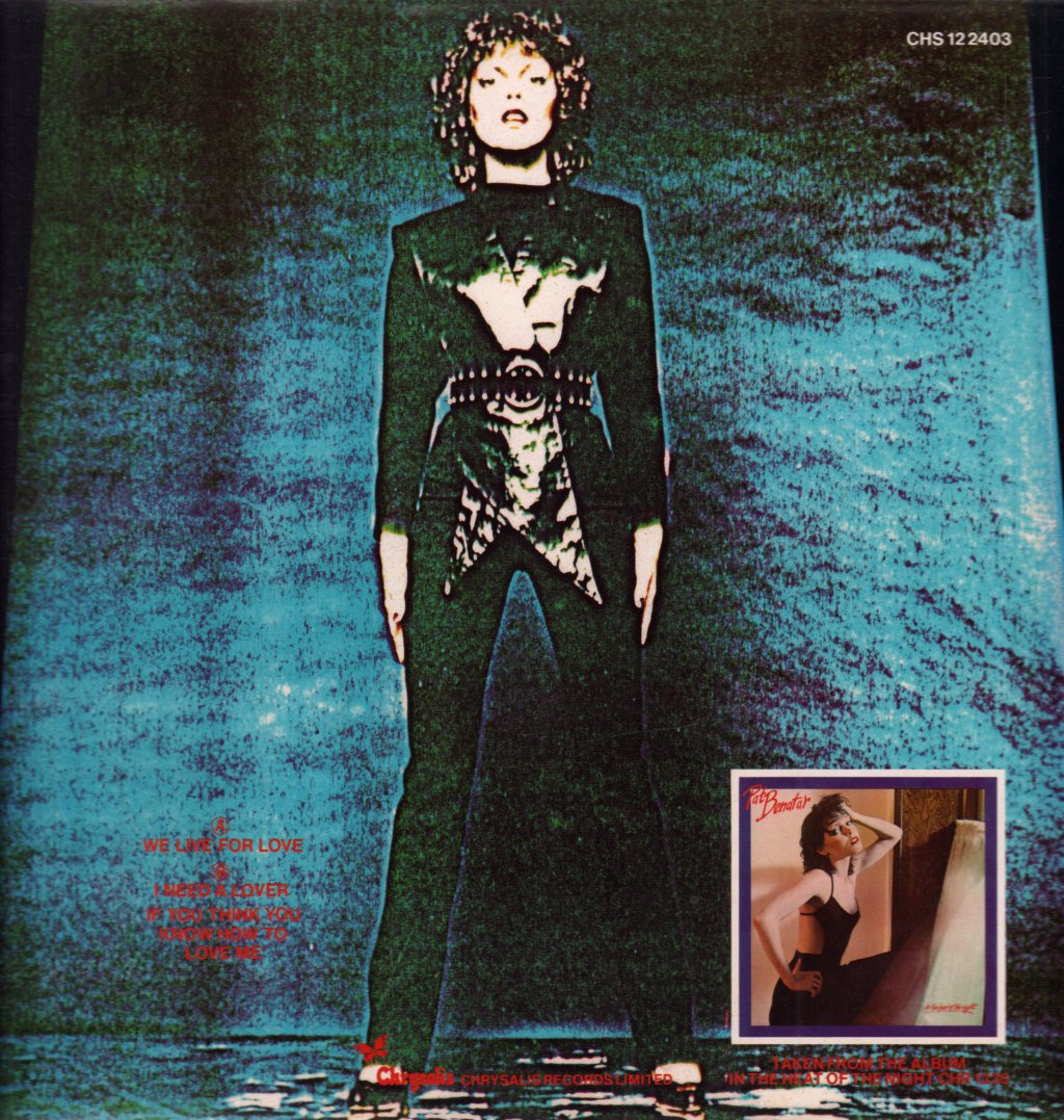 Pat Benatar - We Live For Love - 12 Inch