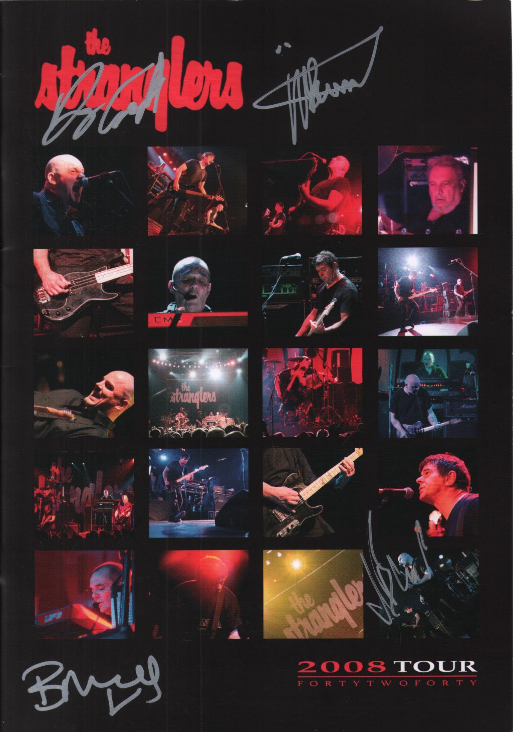 Stranglers - Signed 2008 Tour Forty Two Forty Tour Programme - Tour Programme