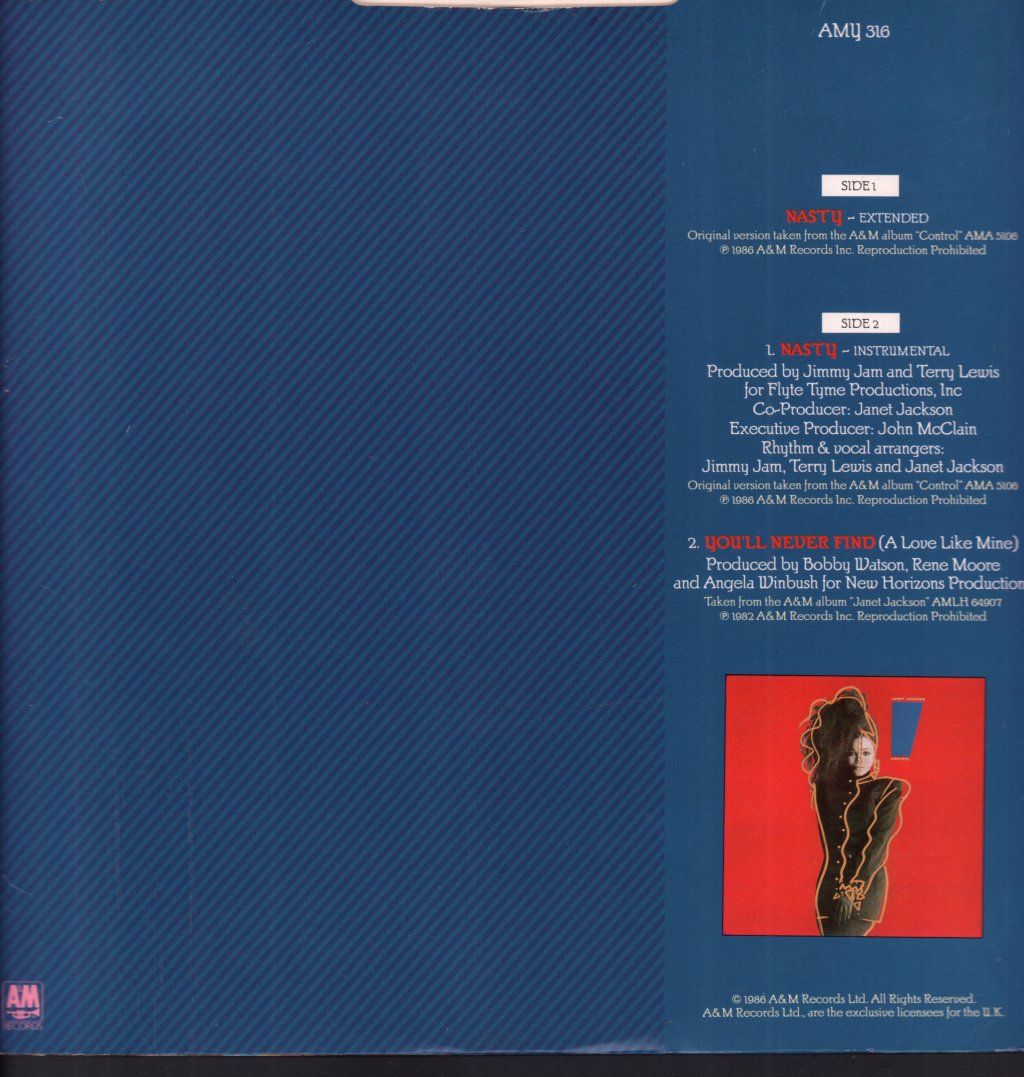 Janet Jackson - Nasty - 12 Inch