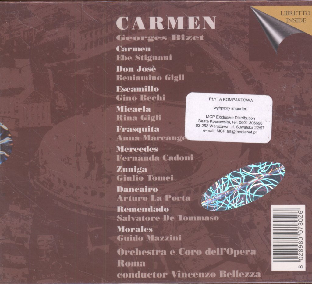 Orchestre e Coro dell' Opera Roma, Vincenzo Bellezza - Bizet - Carmen - Cd Set