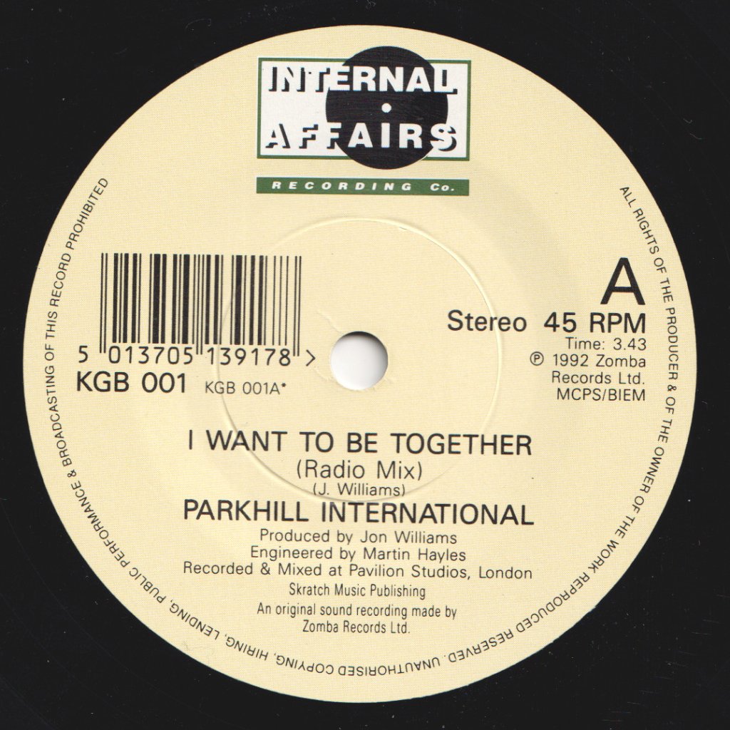 Parkhill International - I Want To Be Together - 7 Inch