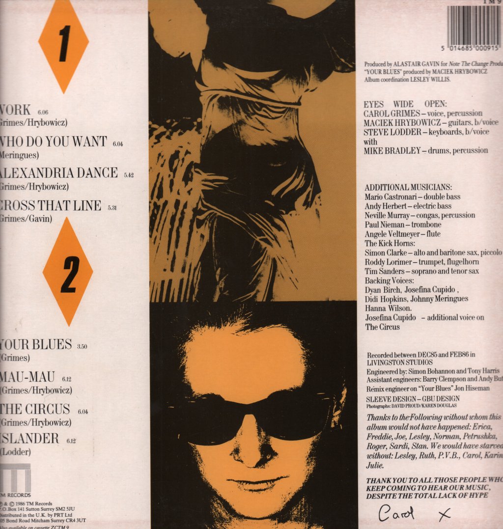 Carol Grimes - Eyes Wide Open - Lp