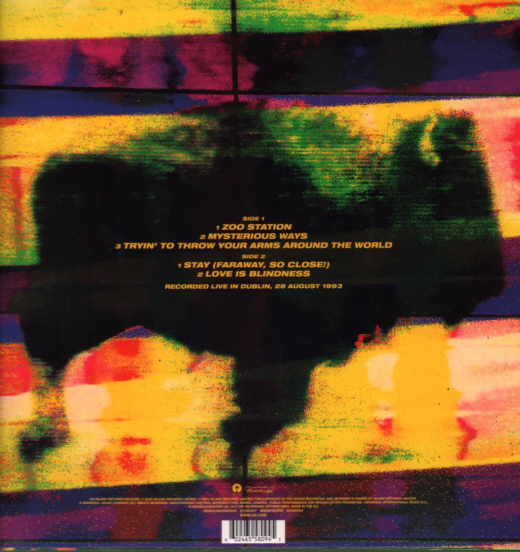 U2 - ZOO TV - Live In Dublin 1993 EP - 12 Inch