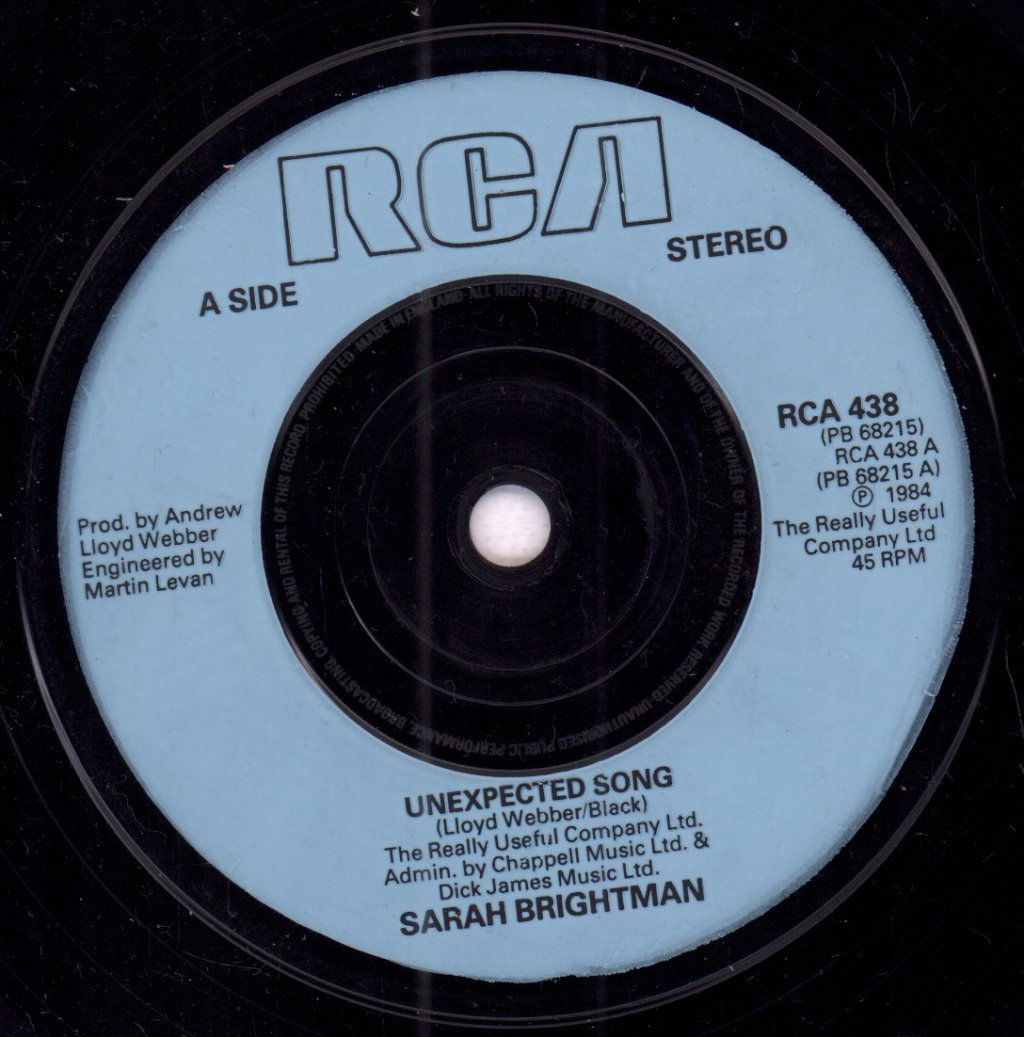 Sarah Brightman - Unexpected Song - 7 Inch