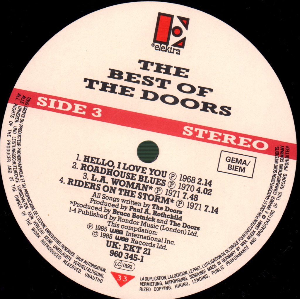 Doors - Best Of - Double Lp