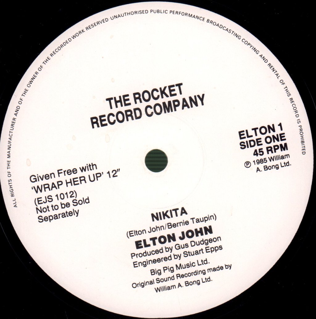 Elton John - Nikita - 12 Inch