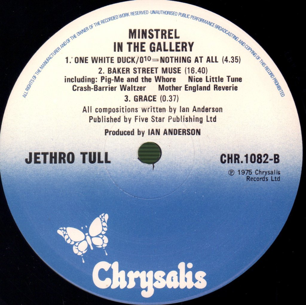 Jethro Tull - Minstrel In The Gallery - Lp