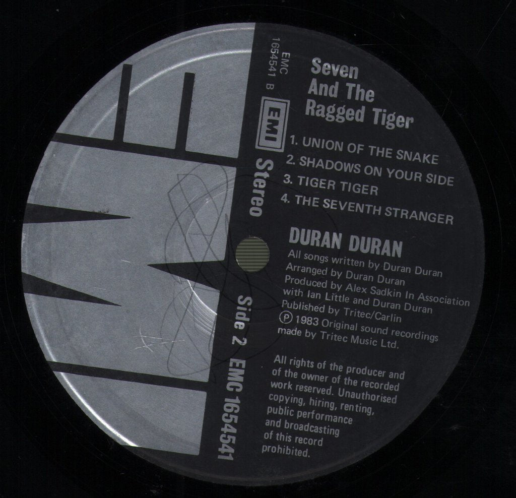 Duran Duran - Seven And The Ragged Tiger - Lp