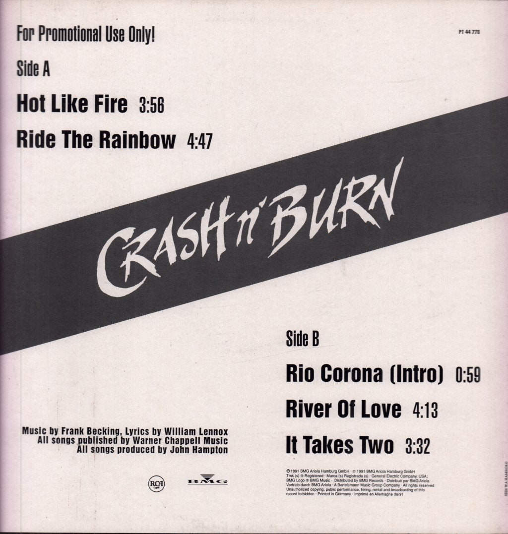 Crash N Burn - Hot Like Fire - 12 Inch