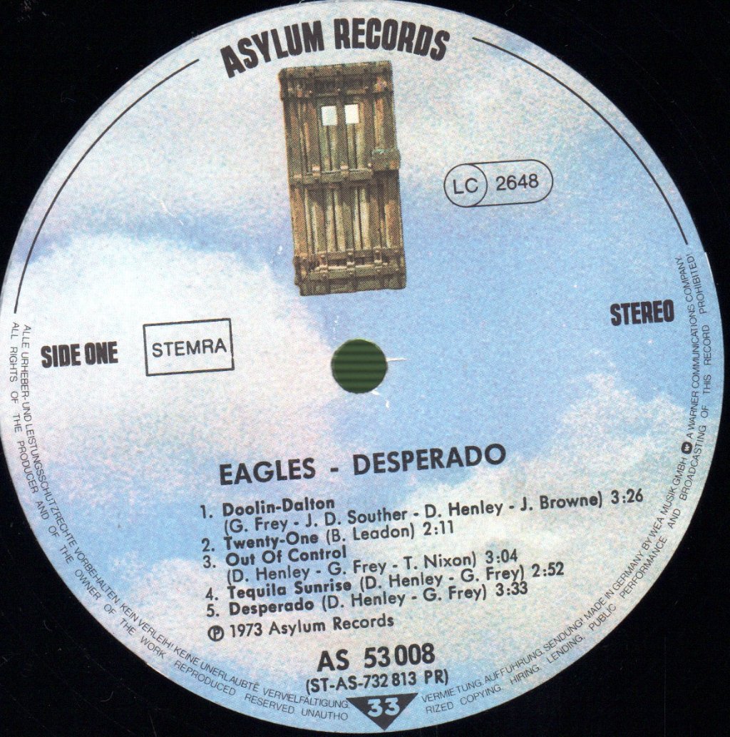 Eagles - Desperado - Lp