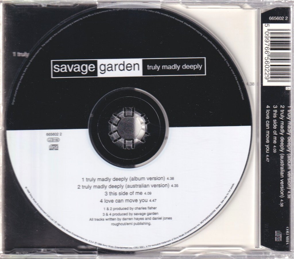 Savage Garden - Truly Madly Deeply - Cd