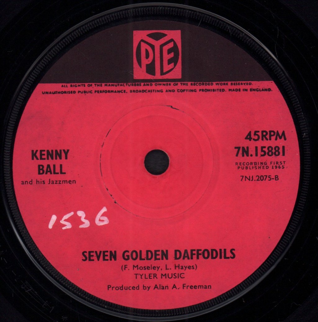 Kenny Ball - Saturday Night - 7 Inch