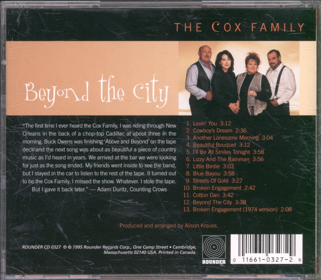 Cox Family - Beyond The City - Cd