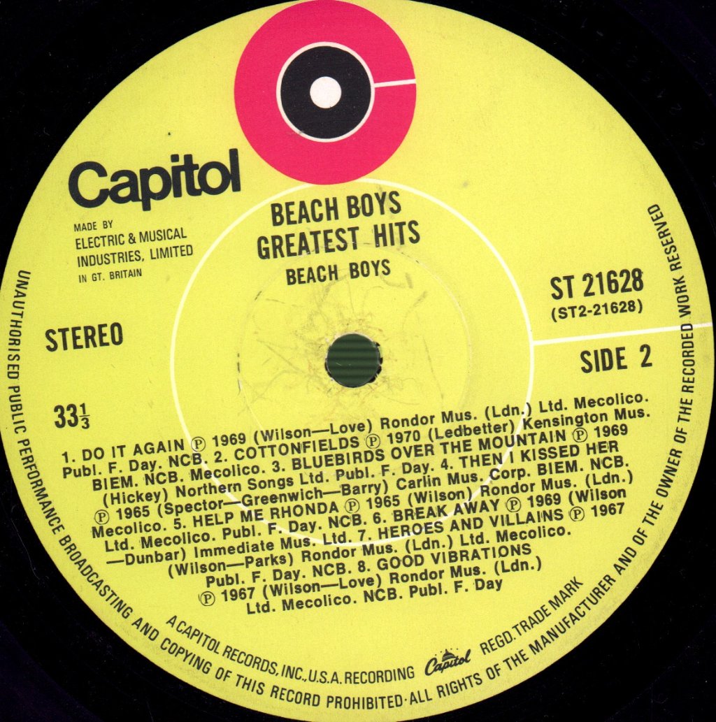 Beach Boys - Greatest Hits - Lp