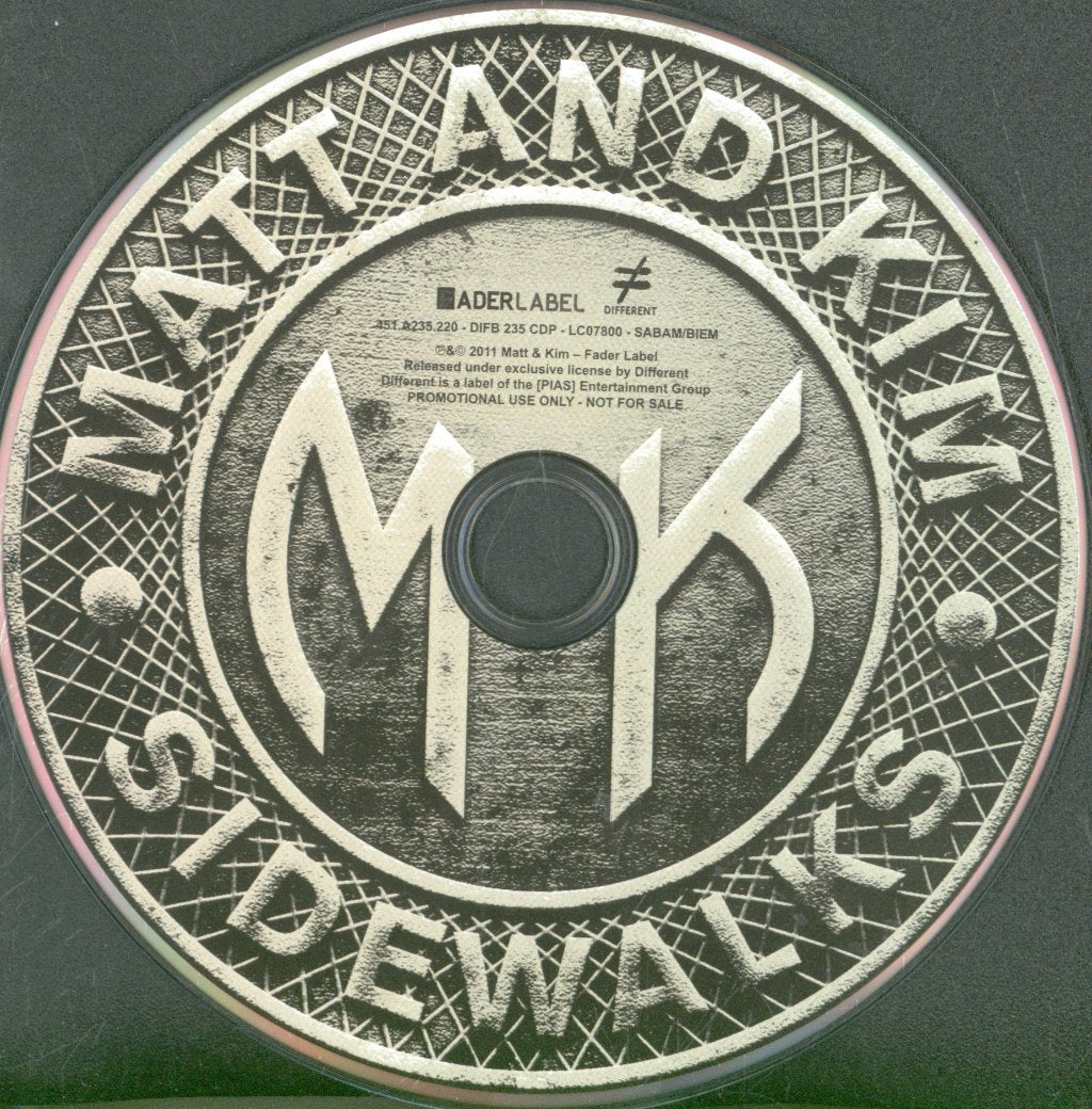 Matt & Kim - Sidewalks - Cd