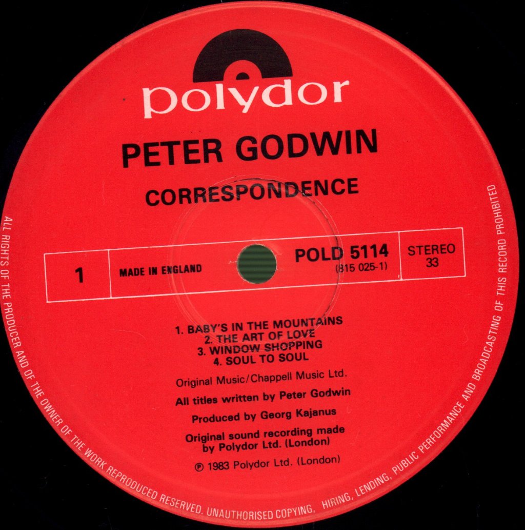 Peter Godwin - Correspondence - Lp