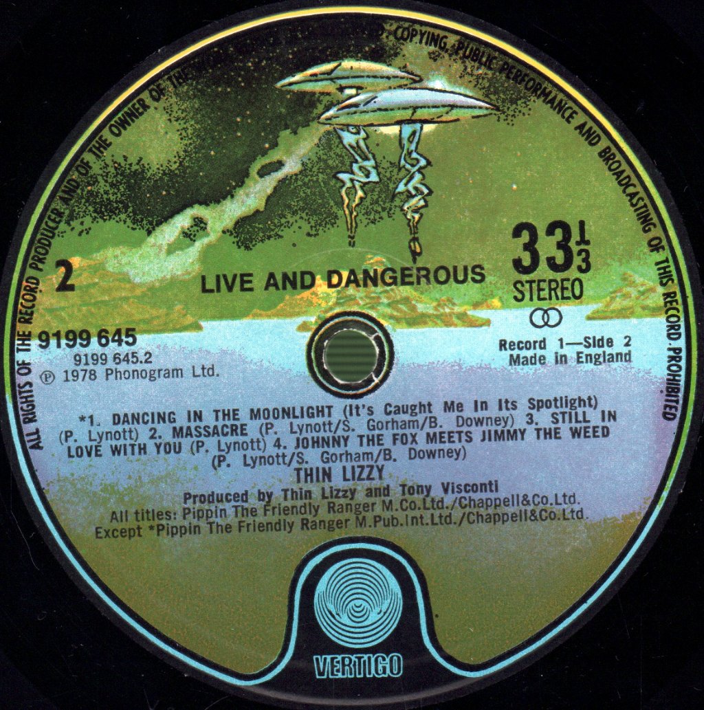 Thin Lizzy - Live And Dangerous - Double Lp