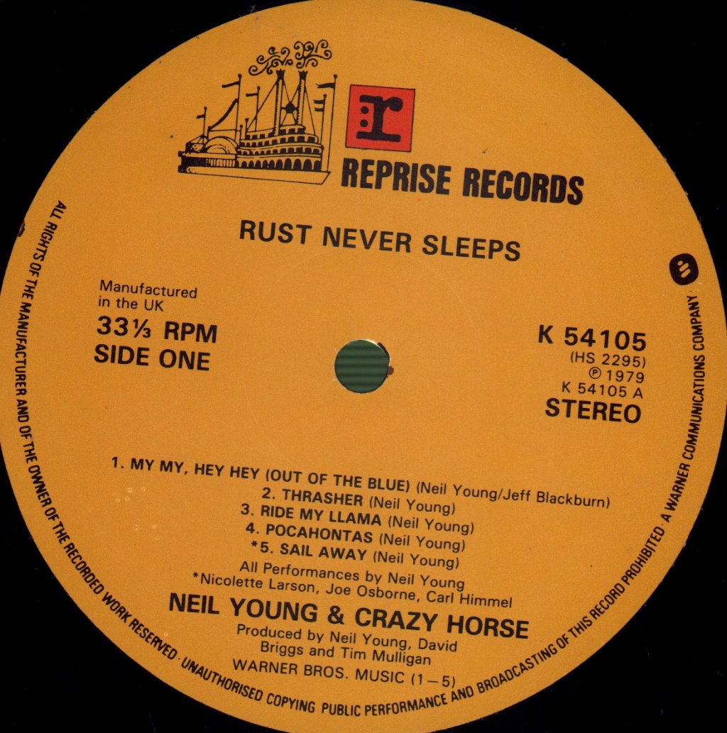 Neil Young - Rust Never Sleeps - Lp