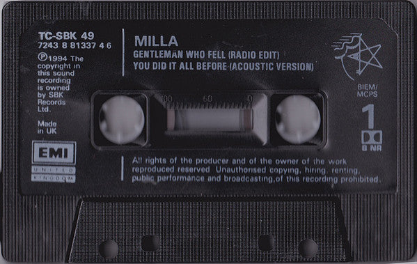 Milla Jovovich - Gentleman Who Fell - Cassette