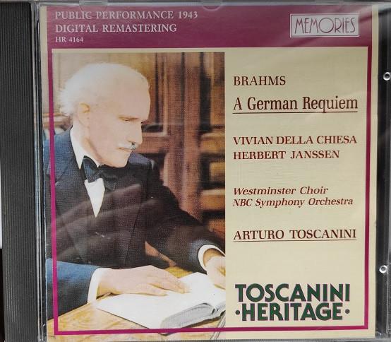 Arturo Toscanini - A German Requiem - Cd