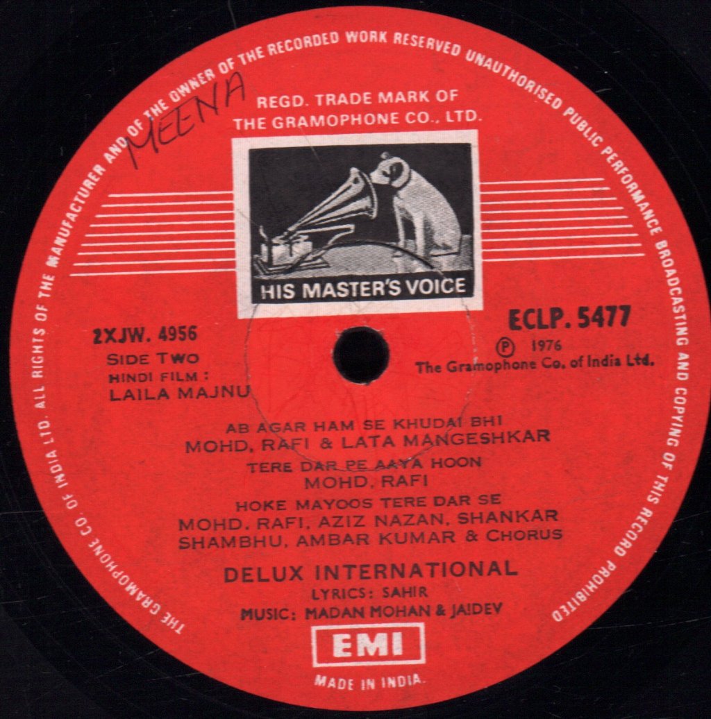 Madan Mohan, Jaidev - Laila Majnu - Double Lp