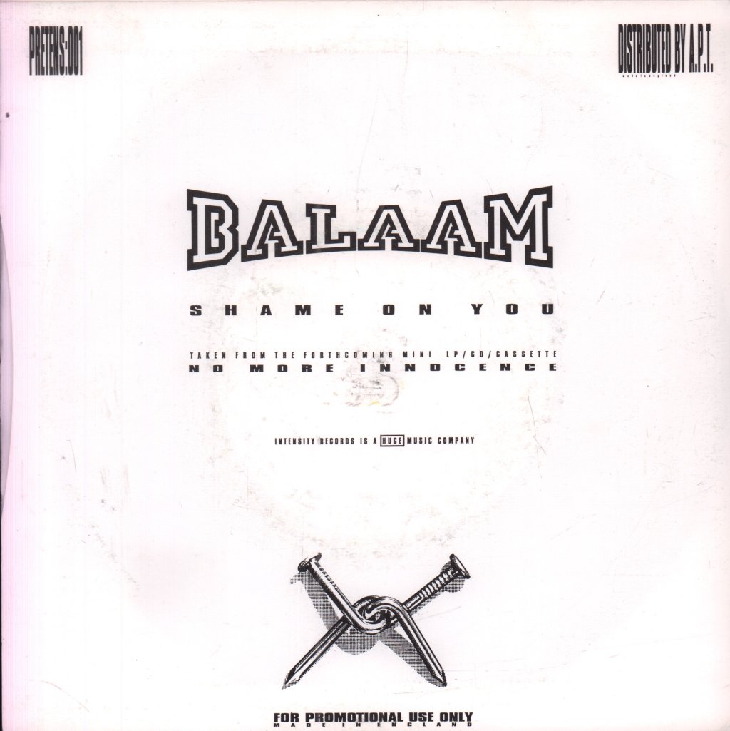 Balaam - Shame On You - 7 Inch
