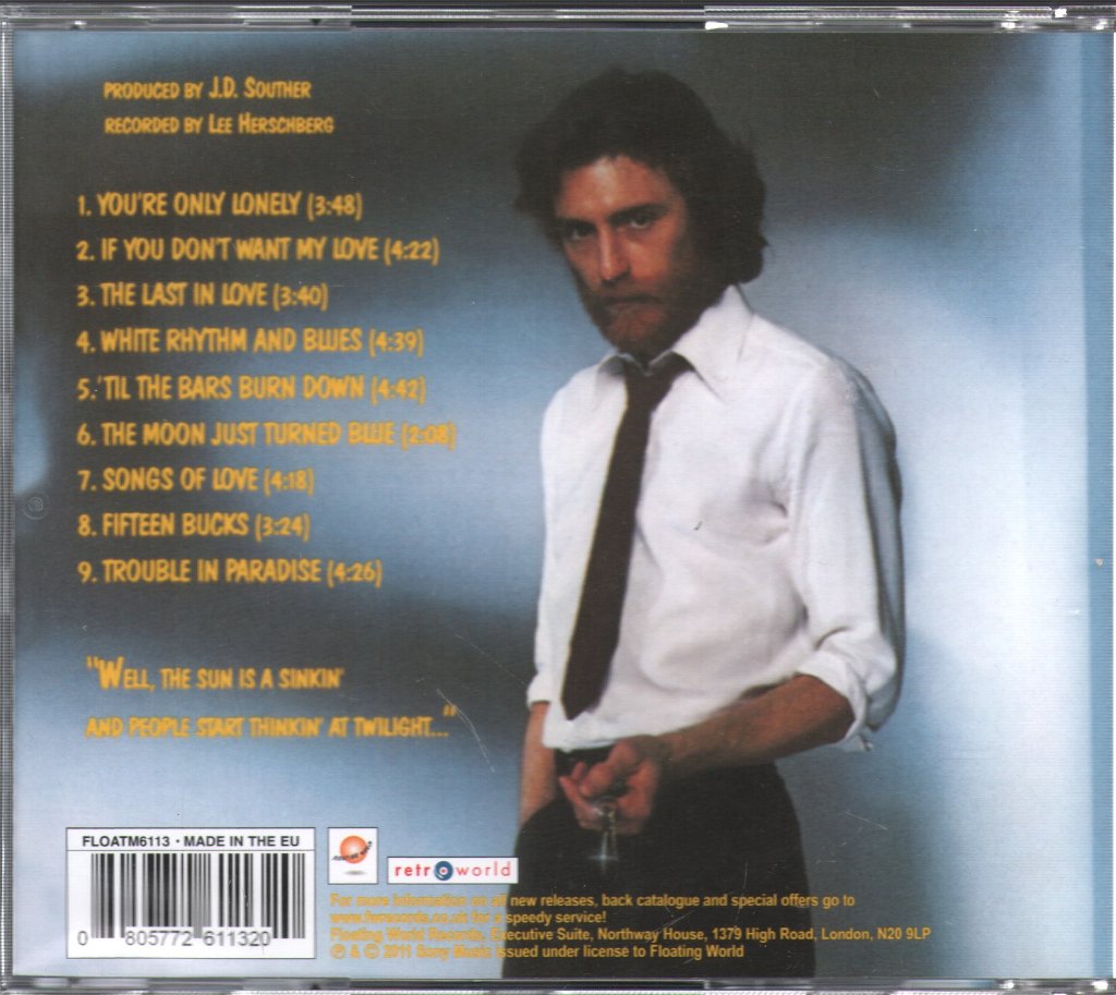 John David Souther - You're Only Lonely - Cd